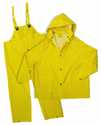 Medium Yellow Lined PVC 3-Piece Rain Suit