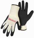 Small White/Black Flexi Grip Glove With Latex Palm And The Sutherlands Logo