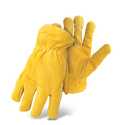 Large Gold Split Leather Driver Gloves