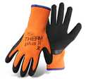 Medium High-Visibility Orange Glove With Latex Coated Palm