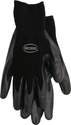 Large Black Nylon Knit Glove With Nitrile Palm