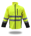 Medium Yellow Waterproof High Visibility Softshell Jacket