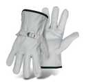 Medium White Cowhide Leather Driver Glove