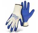 Large White/Blue Flexi Grip Glove With Latex Palm