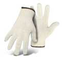 Large White Reversible String Knit Glove