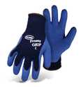 Large Blue Frosty Grip Glove With Latex Palm