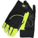 X-Large High-Visibility Green Mechanic Leather Glove