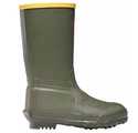 Youth Size 5 9-Inch Green Lil' Burly Rubber Boot
