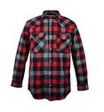 Men's Big Red Plaid Western Snap Flannel Shirt