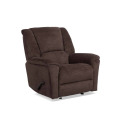 Buffalo Brown Leather Plush Glider Recliner