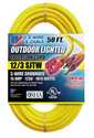 50-Foot Heavy Duty Lighted Plug Extension Cord