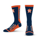 Houston Astros MVP Crew Sock In Team Colors, Size Large