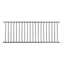 34-Inch X 6-Foot Black Steel Traditional Railing Level Panel