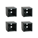1-Inch Black Sand Universal Bracket, 4-Pack