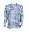 Medium Light Gray Men's Deep Currents Long Sleeve Performance Shirt
