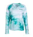 Womens Large Aqua Deep Mindscape Long Sleeve Performance Shirt