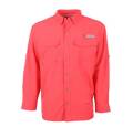 Small Cayenne Men's Flat V Long Sleeve Shirt With BloodGuard Plus