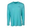 Cabo Crew V Aqua Knit Long Sleeve Men's Fishing Shirt, M