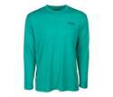 Cabo Crew V Gulf Green Knit Long Sleeve Men's Fishing Shirt, 3XL
