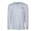Cabo Crew V White Knit Long Sleeve Men's Fishing Shirt, 3XL