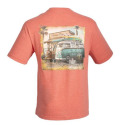 Coral Surfs Up Short Sleeve Men's T Shirt, S