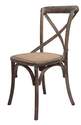 Brown Wash Brody X-Back Side Chair