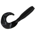 2-Inch Black Curl Tail Grub 20-Pack