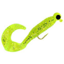 2-Inch 1/16-Ounce Chartreuse Rigged Grub 7-Pack