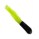 2-Inch Black/Chartreuse Crappie Tube 10-Pack