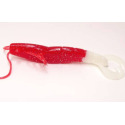 4-Inch Red And White Shrimp Lure
