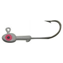 3/8-Ounce White Lead Jig Head 8-Pack