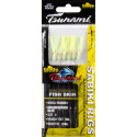 Iridescent Flash Tail/Chartreuse #4 Hook 7-Pound Branch Test 13-Pound Main Test Sabiki Rig