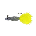 Lindner 1.5-Inch Silver Glitter With Chartreuse Tail Panfish Special Jig