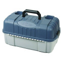 7-Tray Blue/Taupe Hip-Proof Tackle Box