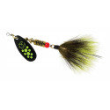 Size-3 1/4-Oz Chartreuse Dot Dressed Treble Black Fury