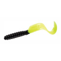 4-Inch Black/Chartreuse/Pearl Twister Tail