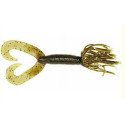 4-Inch Pumpkin With Black Flake Hula Grub 10-Pack