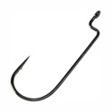 Size-3/0 Round Black Offset Shank Worm Hook 5-Pack