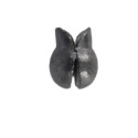 Size-2 Black Removable Split-Shot Sinkers, 9-Pack