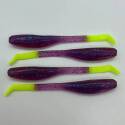 8-Inch, Plum Chartreuse, Southern Shad Lure, 8-Pack