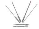 Sds-Plus Rebar Demon 4-Cutter Full Carbide Head Hammer Drill Bit And Chisel Set 6-Piece