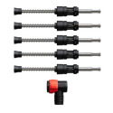 1/4 in. x 4 in. x 9 in. Amped™ Rebar Demon™ SDS-Plus 4-Cutter Full Carbide Head Dust Extraction Hammer Drill Bit, 5-Pack