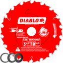 5-3/8-Inch X 18-Tooth Fast Framing Saw Blade With Bushings
