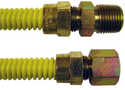 1/2-Inch X 1/2-Inch X 24-Inch Mip X Fip Yellow Coated Stainless Steel Gas Connector