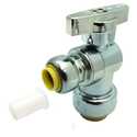 1/2-Inch X 1/4-Inch Ptf Brass Lead-Free Angled Supply Stop Valve