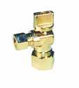 1/4-Inch X 3/8-Inch Nominal X Comp Angled Turn Stop Valve