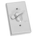 White Vertical Toggle Switch Cover