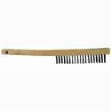 3 x 19 Row Carbon Steel Long Bent Handle Wire Brush