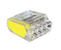 Yellow 4-Port Push-In Wire Connector