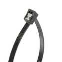 8-Inch Black Double Lock, Self Cutting Cable Tie, 50-Pack